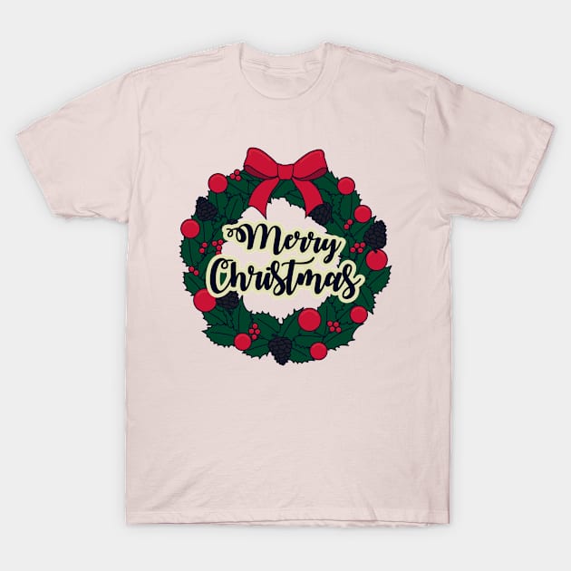 Merry Christmas T-Shirt by Ledos